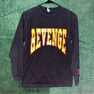 Drake Revenge Summer Sixteen Tour Black Long Sleeve Sz S Rap Hip Hop Band Tees